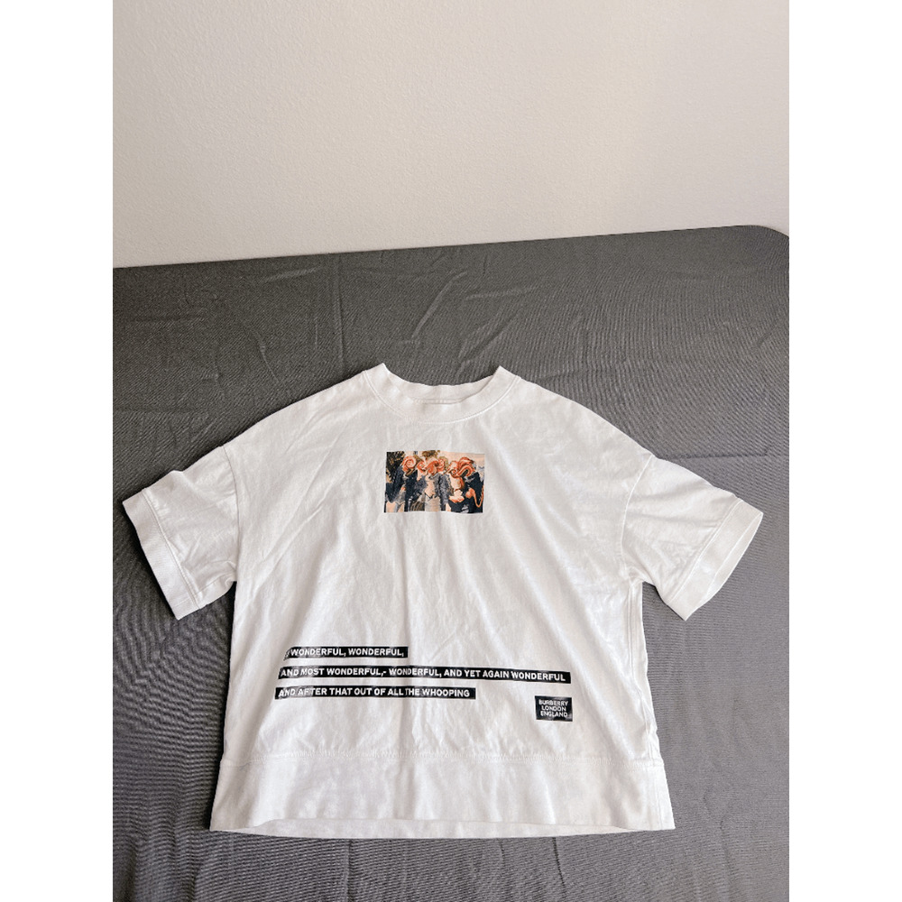 Burberry graphic T-shirt crop top